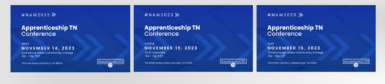 2023 Apprenticeship TN Conference page 2023 Apprenticeship TN Conference 3 region graphics #NAW2023