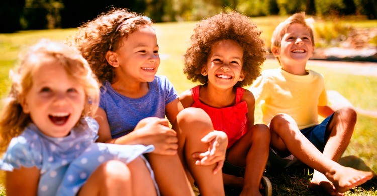 Quality Assurance Mixed Racial children group.