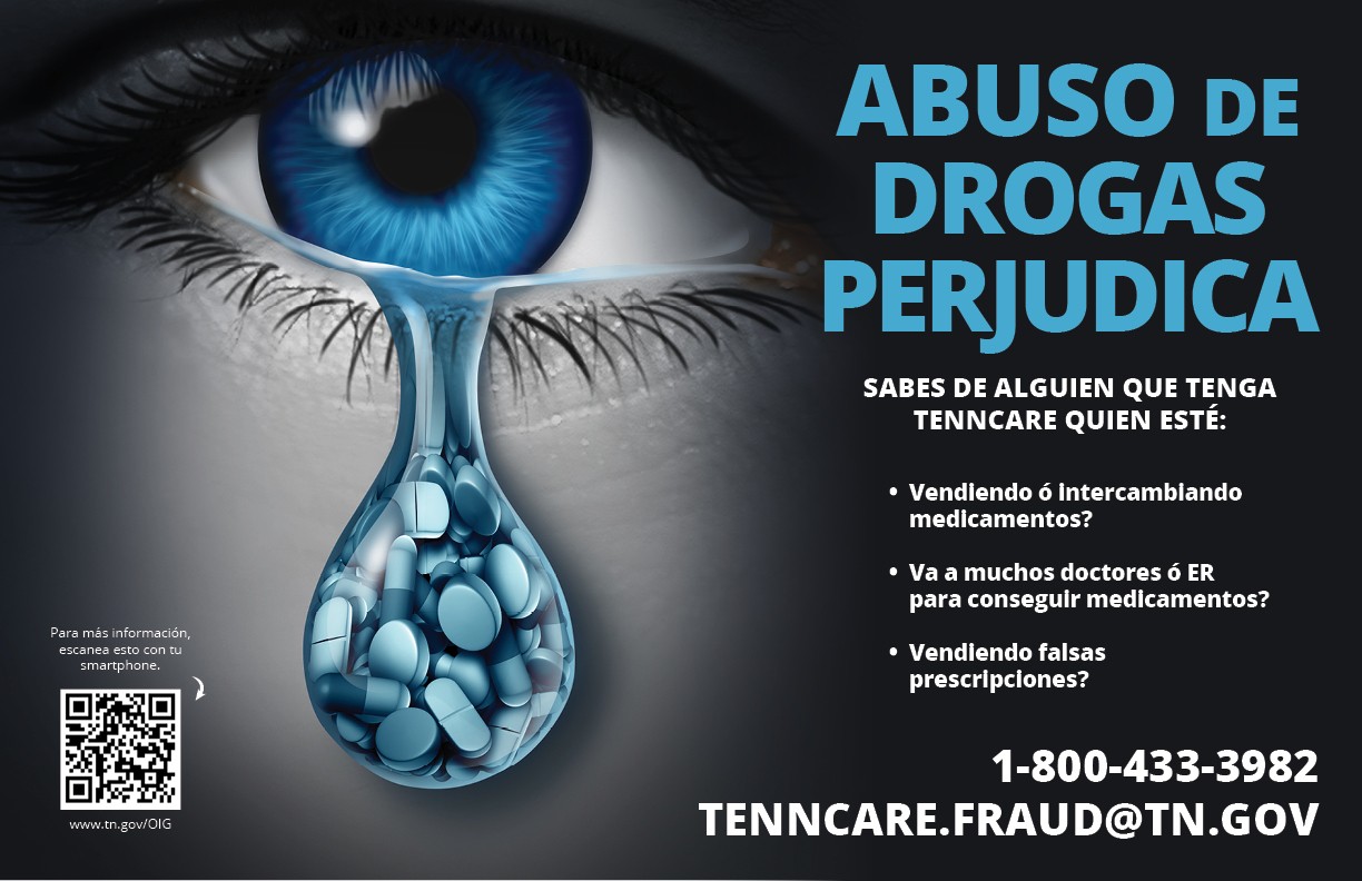 Drug abuse hurts graphic - spanish
