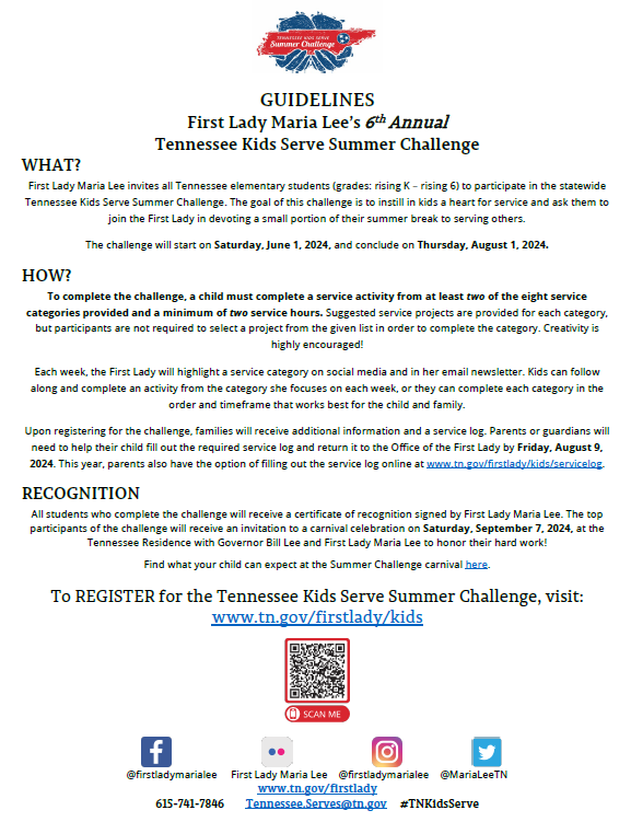 Kids Challenge Guidelines photo