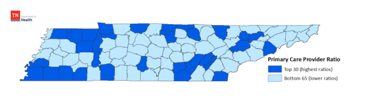 Primary Care Health Resource Shortage Areas 2023