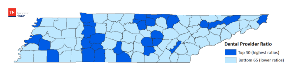 Dental Care Health Resource Shortage Areas 2023