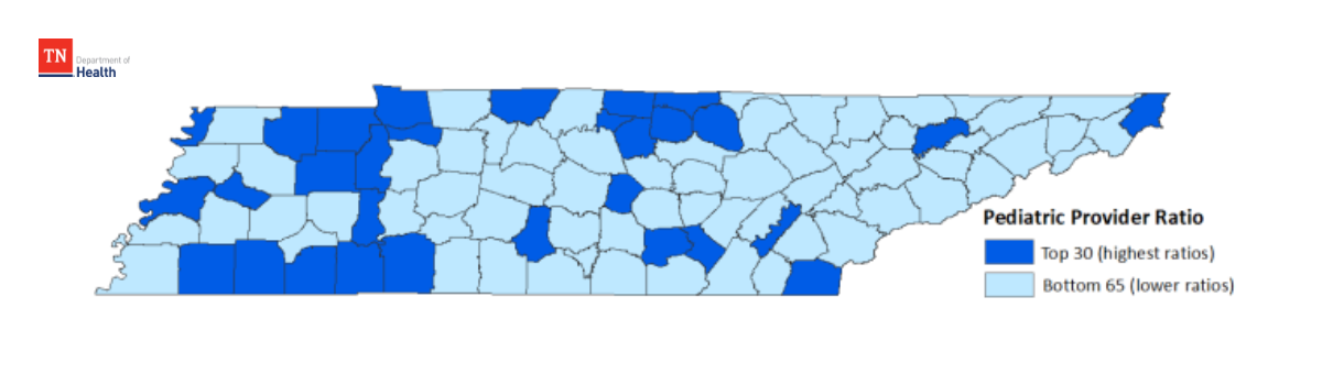Pediatric Health Resource Shortage Areas 2023