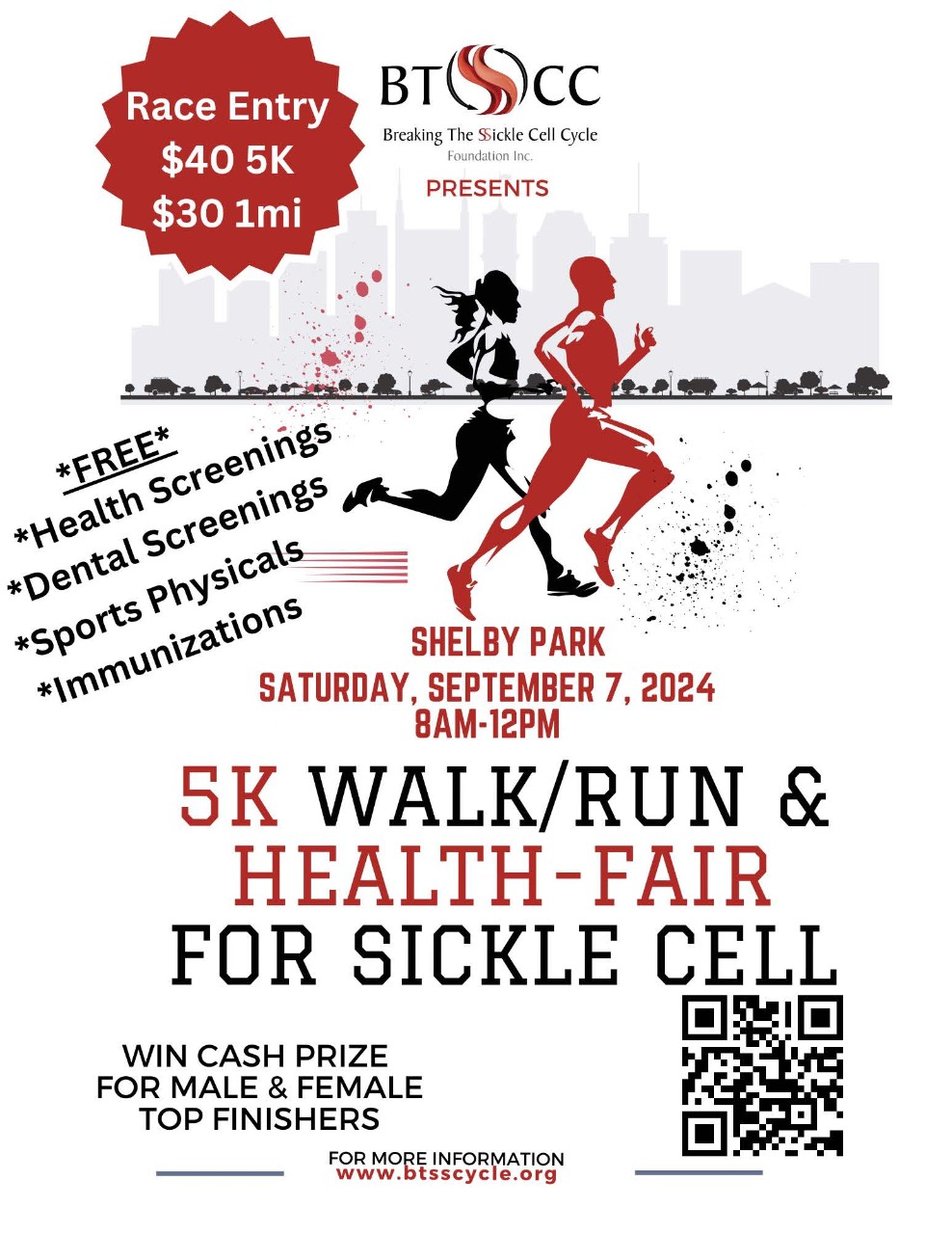 BTSSCC 5K Event Flyer