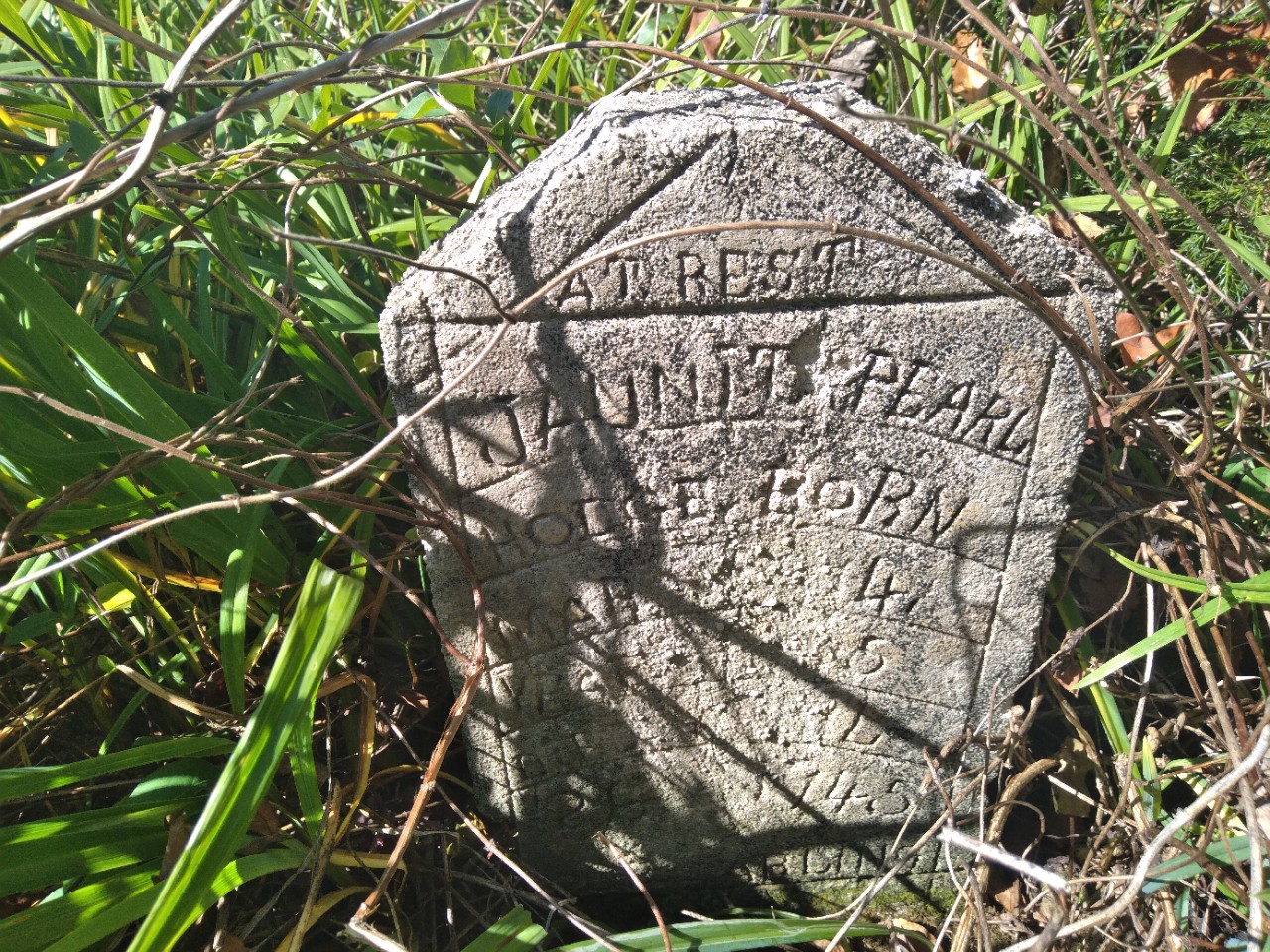 View the Headstone Marker for Juanita Pearl Hodge - Roberts Cemetery, Carter County