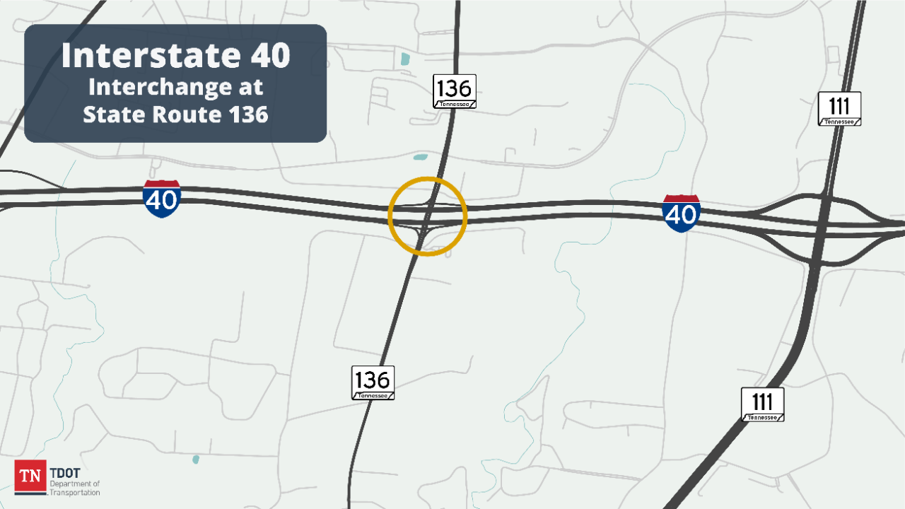 Putnam I-40 at SR 136