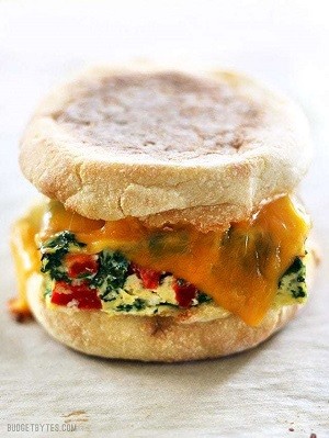 Veggie Freezer Breakfast Sandwiches Veggie Freezer Breakfast Sandwiches