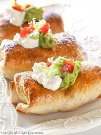 Baked Chicken Chimichangas Baked Chicken Chimichangas