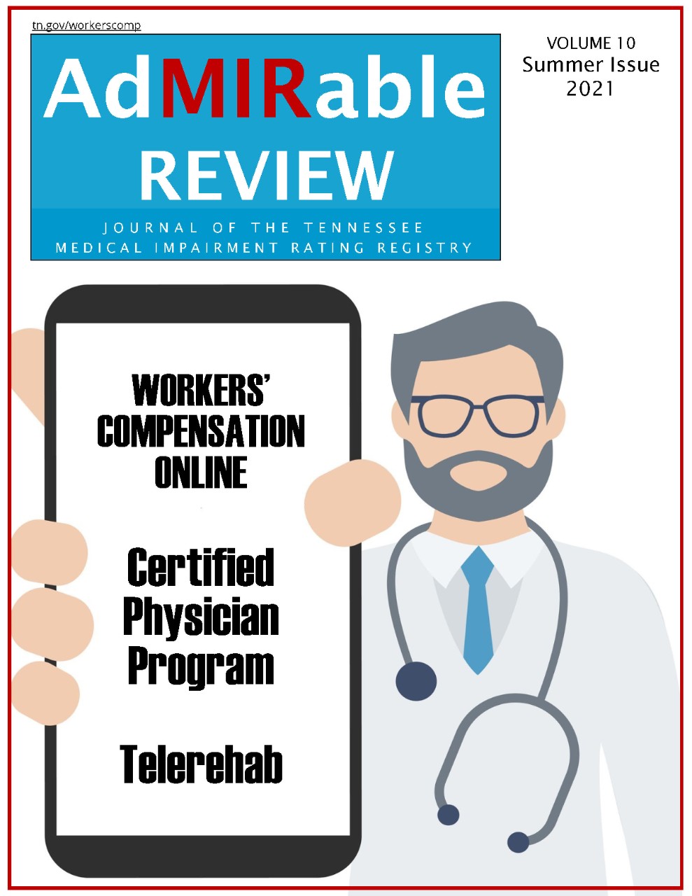 ADMIRABLE_REVIEW_SUMMER2021-Cover Cover art to the AdMIRable Review Journal