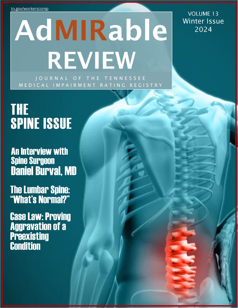 Winter 2024 Cover Winter 2024 Issue of AdMIRable Review